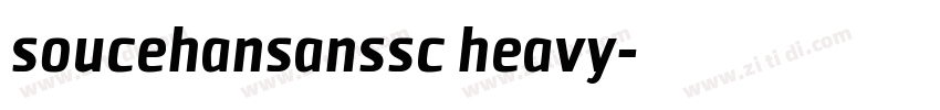 soucehansanssc heavy字体转换